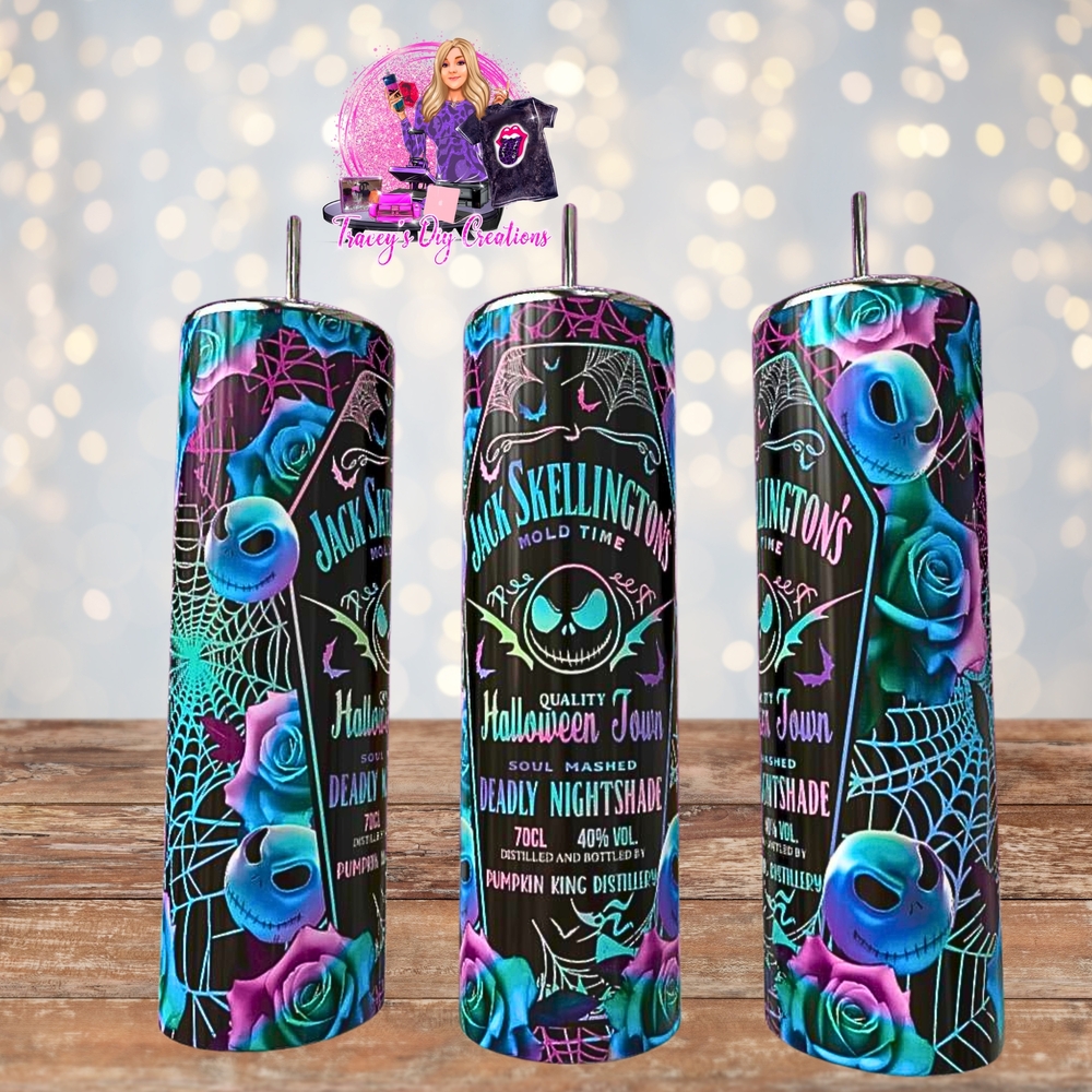20 Oz Halloween Skeleton Sublimated Tumbler